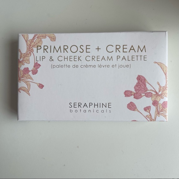 New In Box Seraphine Botanicals Primrose & Cream Lip/Cheek Cream Palette - Picture 2 of 3